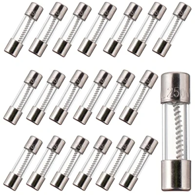 Bild av BOJACK T1AL250V 5 x 20 mm 1A 250V långsam åtgärd säkring 1 ampere 250 volt 0,2 0,78 tum Tidsfördröjd för glasrör (20 st pack)