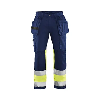 Bild av VARSELBYXA 1558 1811 STRETCH MARINBLÅ/VARSELGUL D100 Beijerbygg Byggmaterial