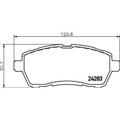 Bild av HELLA 8DB 355 013 211 Jeu de plaquettes frein non préparé pour indicateur d&#039;usure avec accessoires FORD: Fiesta 6, 6 Van, Mk6 Berline