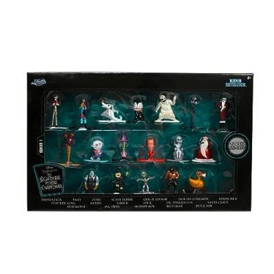 Bild av Jada Toys 253075006 Nightmare bef. Christmas Nano Multipack Nanofigurer i Metall, Perfekta att Samla, 4 cm, Från 3 år