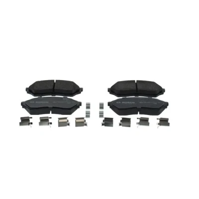 Bild av BOSCH 0 986 494 616 Jeu de plaquettes frein Low Metallic avec indicateur d&#039;usure tôle anti bruit MAZDA: 323 F 6, FAMILIA 6