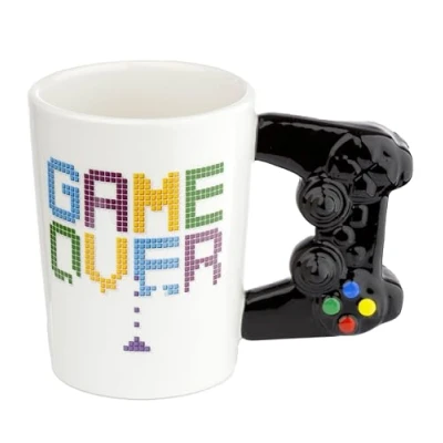 Bild av Puckator Game Controller Handtag Mugg, Keramik, Blandad, Höjd 11 cm Bredd 14,5 Djup 8,5