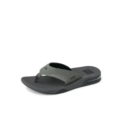 Bild av Reef Fanning Sandaler, flasköppnar flip flops med valvstöd, hållbar yttersula, vattentåliga, grå/Svart, 4