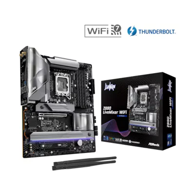Bild av ASRock Z890 LIVEMIXER WIFI Moderkort Intel LGA1851 socket DDR5 RAM ATX