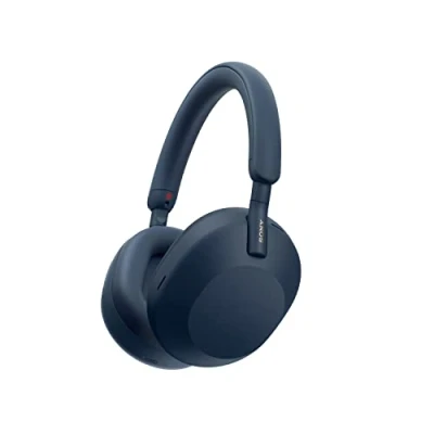 Bild av Sony WH 1000XM5 brusreducerande trådlösa over ear hörlurar, bluetooth, tydlig samtalskvalitet, upp till 30 timmars batteritid, snabbladdning, Alexa &amp; Google Assistant, iOS och Android Midnight Blue