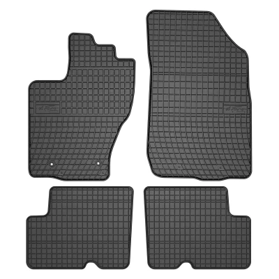 Bild av FROGUM 401723 Ensemble de tapis sol Caoutchouc avant et arrière 4 noir Sur mesure DACIA: Duster SUV, Sandero I, Logan I MCV