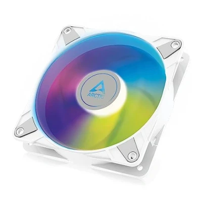 Bild av ARCTIC P12 PWM PST A RGB 120 mm fläkt optimerad för statiskt tryck, halvpassiv fläkt: 200 2000 RPM (0