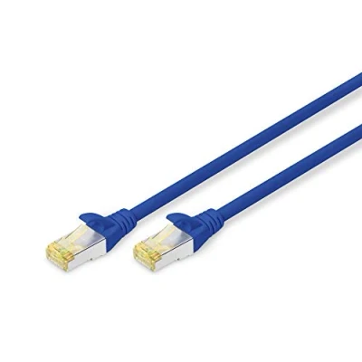 Bild av DIGITUS LAN Kabel Cat 6A 0,5 m RJ45 nätverkskabel S/FTP skärmad kompatibel med 6 och 7 Blå