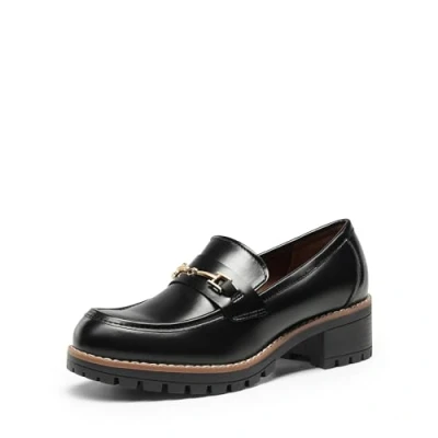Bild av DREAM PAIRS Bekväma slip on loafers för kvinnor avslappnad stil, svart, 41 EU