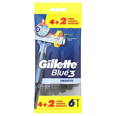Bild av Gillette Blue3 Smooth, Blå, 6 styck