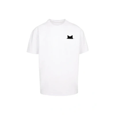 Bild av Merchcode Halloween CAT TEE Tshirt med print, Storlek: 3XL, White