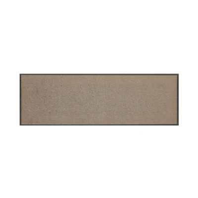 Bild av andiamo dörrmatta Verdi smutssamlande matta för entrén perfekt som inomhus eller utomhus ytterdörr 60 x 180 cm brungrå