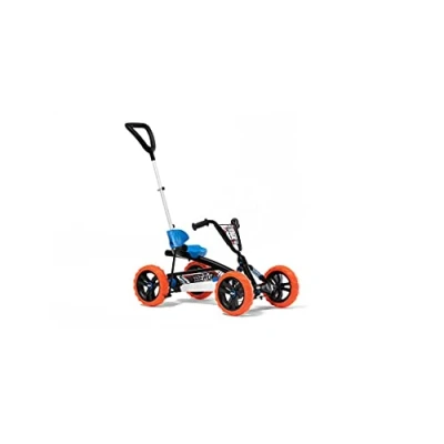 Bild av BERG Pedal Gokart Buzzy 2in1 Nitro med tryckstång och kopplingsbart frihjul, barnfordon, säker hed stabilitet, barnleksaker lämpliga