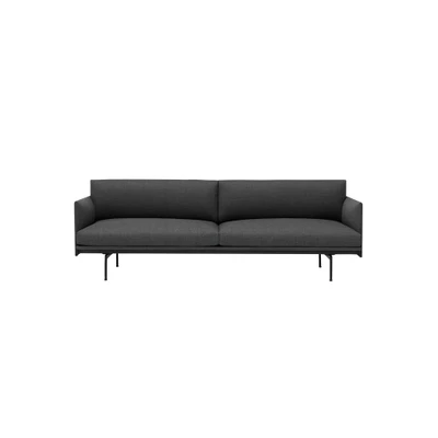 Bild av Muuto Outline Sofa / 3 seater Soffa för personer Remix 163 W220 x D84 H71 SH40 cm
