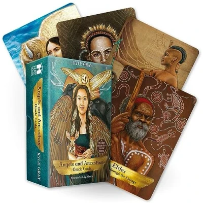 Bild av Angels and Ancestors Oracle Cards: A 55 Card Deck Guidebook