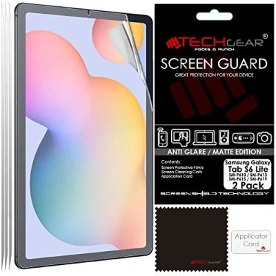 Bild av TECHGEAR 2 pack Galaxy Tab S6 Lite 10,4 tum anti bländning skärmskydd (SM P610/P613/P615/P619/P620/P625), MATTE skydd designat för Samsung