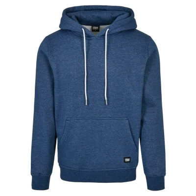 Bild av Urban Classics Basic Melange Hoody Luvtröja, Storlek: Medium, Bluelightmelange