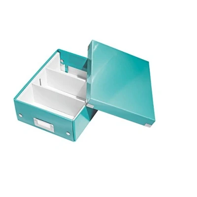 Bild av Leitz WOW Click and Store Förvaringsbox med avdelare, small, isblå, 60570051