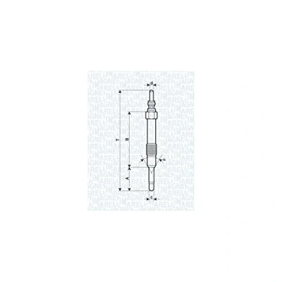 Bild av MAGNETI MARELLI 062900014304 Bougie de préchauffage 11V 10A M10X1 OPEL: Zafira B, Astra H GTC, 3/5 portes, ALFA ROMEO: 147, 159 Berline