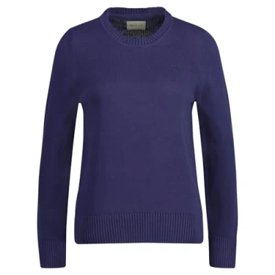 Bild av GANT Classic bomull C hals, Dusty Navy, M