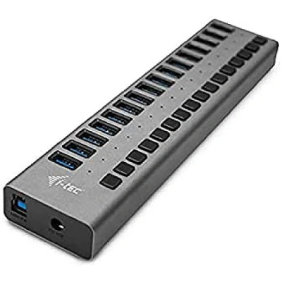 Bild av i tec USB 3.0 laddning HUB 16 port med extern nätadapter 90 W x laddningsport