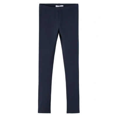 Bild av NAME IT Flickor Nkfdavina Solid SWE Bru N Noos leggings, Mörk safir, 152 cm