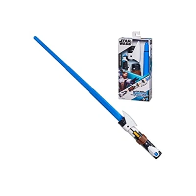 Bild av Hasbro Star Wars Lightsaber Forge Obi Wan Kenobi utfällbar blå ljussabel, rollspelsleksak för barn från 4 år