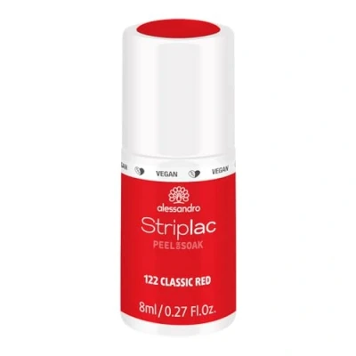 Bild av Alessandro Striplac Peel Or Soak 122 Classic Red 8 ml