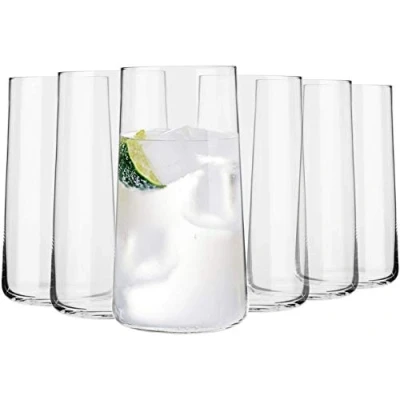 Bild av KROSNO Höga Dricksglas för Vatten och Juice Set med 6 540 ML Avant Garde samlingen Hiball &amp; Tumbler Crystal Glass Perfekt hem, restauranger fester Diskmaskin säker