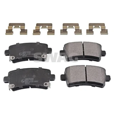 Bild av SWAG 40 11 6147 Jeu de plaquettes frein Essieu arrière avec indicateur d&#039;usure tôle anti bruit, monture OPEL: Insignia A 3/5 portes