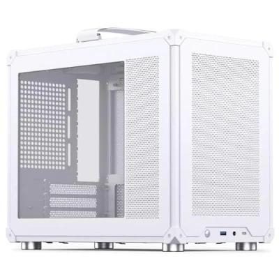 Bild av Jonsbo C6 MAX PC chassi, minichassi, Micro ATX, härdat glas vit