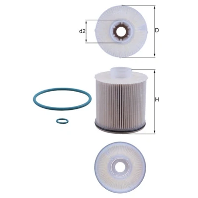 Bild av MAHLE ORIGINAL KX 486D Filtre à Carburant Cartouche filtrante RENAULT: Captur II, Clio V 3/5 portes