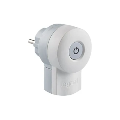 Bild av Legrand LEG50409 dubbelfunktionskontakt 230 V 16 A med omkopplare vit