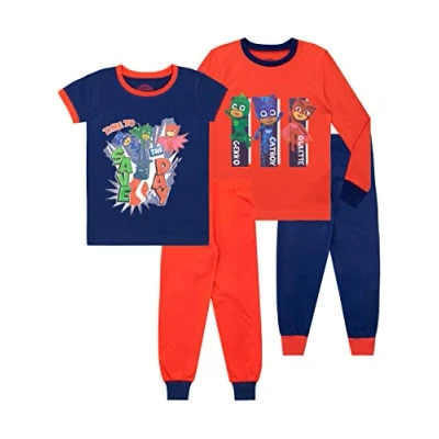 Bild av PJ Masks Pojkar Catboy Gekko Owlette Pyjamas Pack med 2 Slim Fit, flerfärgad, 122