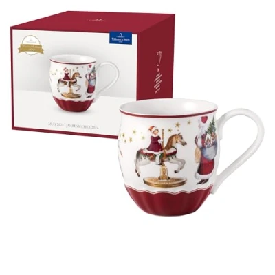 Bild av Villeroy &amp; Boch Annual Christmas Edition årsmugg 2024 av premiumporslin, 14,5 x 10,5 cm, exklusivt samlarobjekt