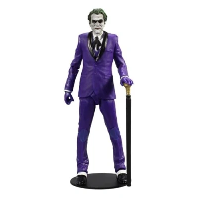 Bild av McFarlane Toys, DC Multiverse 7 tum The Joker (Classic) actionfigur, samlarobjekt Batman Three serietidningsfigur med stativbas och unikt samlarkort åldrarna 12+