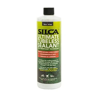 Bild av SILCA Ultimate Tubeless Tire Sealant W/FIBERFOAM Mountainbike däck, vägdäck, grus Cykeldäckstätare (16 oz tätningsmedel med kol)