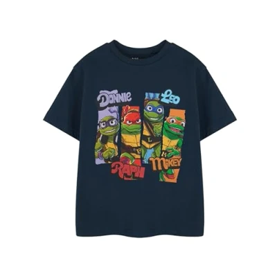 Bild av Teenage Mutant Ninja Turtles Grå T shirt för Pojkar TMNT Grafisk Kortärmad Barn Tecknad Kläder Retro Top med Raphael, Mikey, Leo &amp; Donatello Film Merchandise Tonåringar