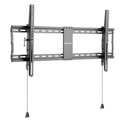 Bild av Manhattan Väggfäste med platt lutande TV för stora 43 100 tums apparater upp till 70 kg, ultratunn design, fjäderbelastad, dragsladd, max 800 x 400 VESA 462020