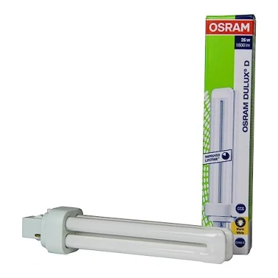 Bild av OSRAM kompakt glödlampa DULUX D, 26 watt, G24d 3 VE = 1