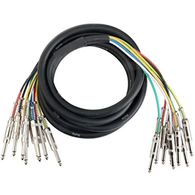 Bild av Pronomic Stage MJJ8 3 multicore kabel 8 x 6,3 mm telekabel mono till jack m