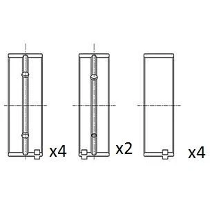 Bild av FAI AutoParts BM1043 STD Coussinet de vilebrequin FORD: MONDEO 4, Focus Mk1 3/5 portes, Transit Connect Van