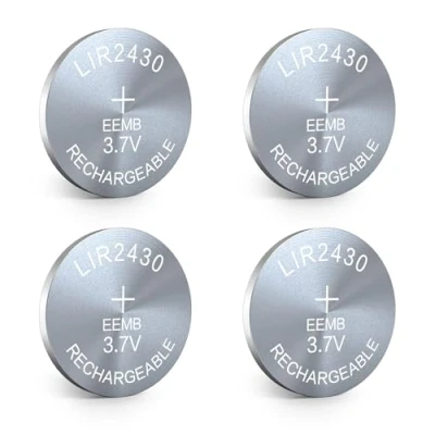 Bild av EEMB 4PACK LIR2430 uppladdningsbart batteri 3.7V litiumjon knappbatterier Myntcellsbatteri för hörlurar Bärbar enhet Klocka