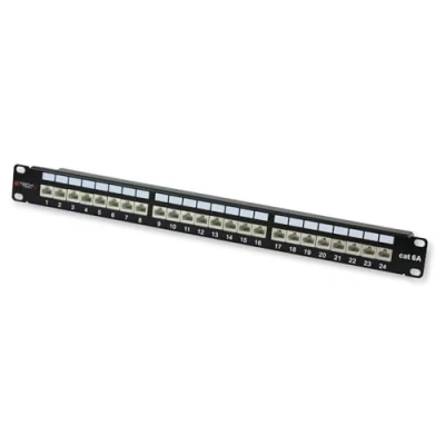 Bild av Techly Professional 022908 Patch STP 24 sits RJ45 Cat. 6A Svart