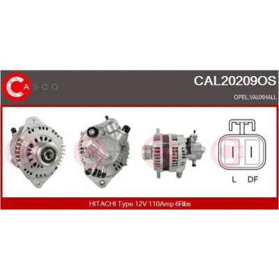 Bild av CASCO CAL10573AS Generator 12V 150A VOLVO: V70 3, XC60 I, V60 FORD: MONDEO 4 Turnier, S Max Mk1, Galaxy Mk2 MPV