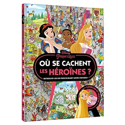 Bild av DISNEY PRINCESSES Où se cachent les héroïnes ? Cherche et trouve: Retrouve en parcourant leurs univers !