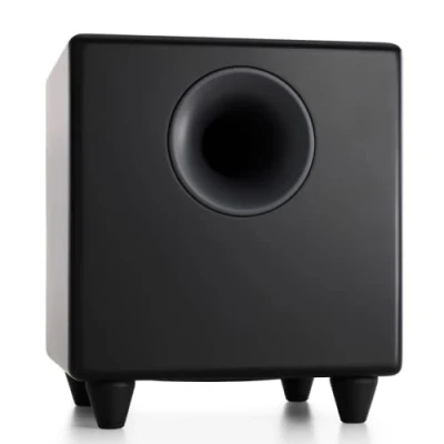 Bild av Audioengine S8 aktiv subwooferhögtalare 250 W 8 tums subwoofer för hemmabruk med inbyggd förstärkare och dubbla ljudingångar högtalarsystem i hemmet (svart)