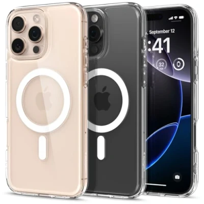 Bild av Spigen Ultra Hybrid Magfit TPU Back Cover Transparent Apple iPhone 16 Pro Max