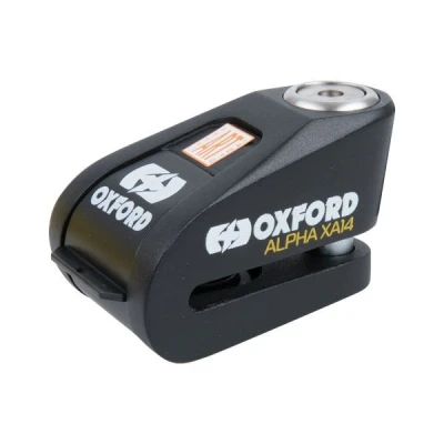 Bild av Disc brake lock with alarm Alpha XA14 OXFORD color black 67mm x 50mm pin 14mm