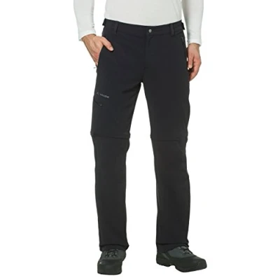 Bild av VAUDE Stretch T Zip byxor för män II, vandringsbyxor Svart 46 Long